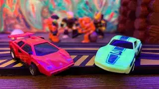 Round 1 Race 8 - Ho slot car racing- slot carnage slot car battle - 2025-2026 crash spectacular!!!