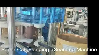 Auto Paper Can Flanging Seaming Machine,Paper Tube Flanger Seamer Machine,Tube Flanger Lid Closer