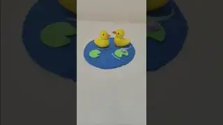 Diy duck pond 🦆clay art #trending #diy #shorts