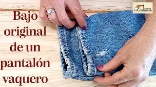 Bajo original de un pantalón vaquero, jean o tejano