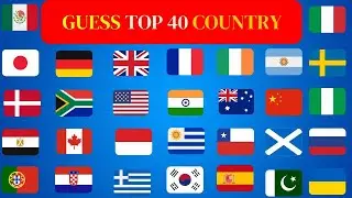 Guess All 40 FLAGS Of The World 🚩🌍 Ultimate Flag Quiz