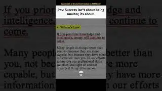 success isn*t about being smarter it's about | Wilson's law |#ai #memes #motivation #shorts #short
