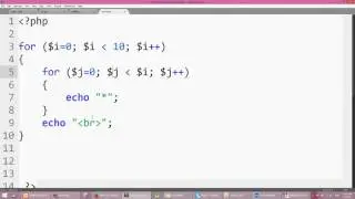 How to print * Start Pattern in PHP