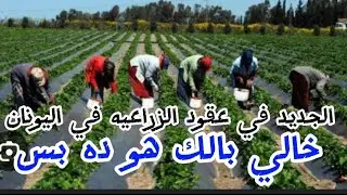 ما هو الجديد في عقود الزراعيه في اليونان