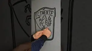 FC Twente logo two hands drawing #FCTwente #twente #detukkers #FootballClubTwente #twohandsdrawing