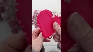 Perfect scrap busting project! Hand stitched heart shaped yoyo!