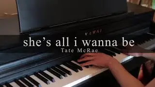 she's all i wanna be - Tate McRae - Piano Cover by Dominic Mathis