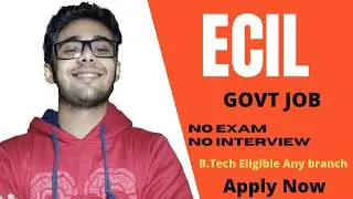 Ecil recruitment 2021 | Direct govt job #workfromhomejobs