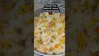 ​Tek Tabakta Ziyafet: Tavuklu ve Sebzeli Bahar Pilavı🍗🥕🌽