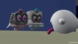 Cappy and Tiara Meet Boo #prisma3danimation #animation #tests #supermarioodyssey #cappy #tiara