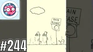 Brain Wash Level 244 RAIN PLEASE - Gameplay Solution Walkthrough