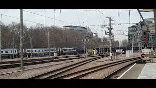 EMR class 222 meets EMR 360 ,London St Pancras 18/1/26