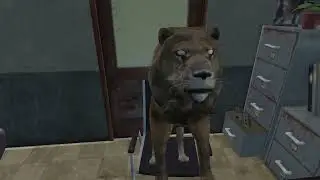Lion and Lioness Crazy Computer