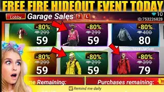 TODAY HIDEOUT EVENT FREE FIRE 😮😮