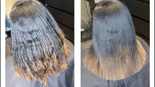 Virgin relaxer, MELTY ends, SAVE MY LENGTH 🙏🏽
