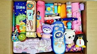 Unboxing Classic Stationery, Pencil Box, Water Bottle, Spinner, Eraser, Pen Holder, Sharpner, pens