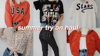 SUMMER TRY ON HAUL / thrifted, brandy, etc
