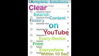 How to Remove | Clear | Delete Search Content History on YouTube From Every Device | Everywhere
