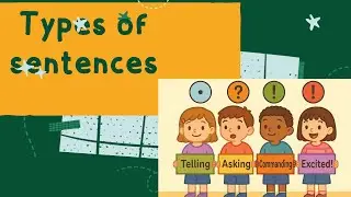 Types of Sentences for Kids | Telling, Asking, Commanding & Exclaiming!