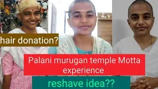 Palani murugan temple Motta experience vlog/Q & A session/tonsure experience/full head shave