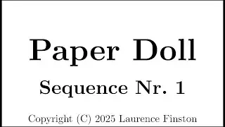 Paper Doll Sequence Nr. 1