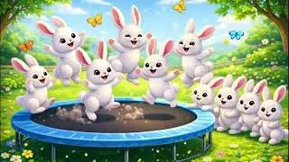 ȚOP, ȚOP, ȚOP! | C&acirc;ntecel cu Iepurași / Jumping Bunny Song for Kids