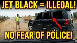 No Fear of Police? Scorpio with 100% Jet Black Tints