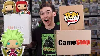 New Gamestop & Box Lunch Exclusive Funko Pop Pre-Order Haul Unboxing & Opening A Special Gift!