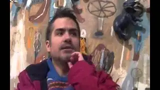 DANI GRANERO charla en la exposici&oacute;n colectiva.