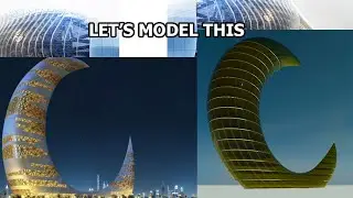 Revit Modeling Crescent-Moon-Tower-Dubai Tutorials