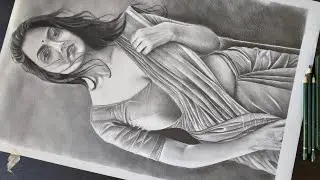 Figure drawing on a2 size paper || Timelapse video||