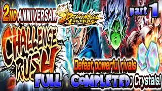 Full Completion of 2nd Anniversary Challenge rush in Dragonball Legends | DB Legends new event