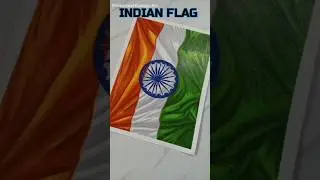 Tutorial: How To Draw 3D Indian Flag 🇮🇳 #shorts #shortvideo #viral #drawing #shortsfeed