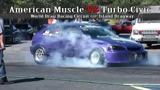 Turbo Civic Hatchback vs American Muscle