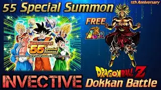 55 Special Summon Ticket FREE LR Dokkan Battle (Global)