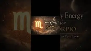 Weekly Energy for Scorpio, New Moon and Capricorn ￼