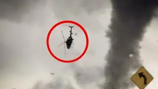 Helicopter Sucked Into Tornado
