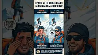 Trekking Ka Sach Ep 4: If you don't wear glasses then you are ANDHA?! 😱🕶️ #Shorts