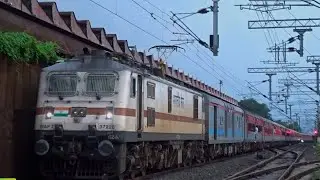 Delhi Dibrugarh Brahmaputra Mail Covid 19 Special Arriving Jamalpur Jn With Electric Engine WAP 7