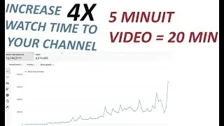 how to increase watch time on youtube||hobbykit