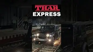 Mahindra Thar Express in Dimapur Railway Track #thar