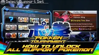 How to unlock ALL Support Pokemon in Pokken Tournament!
