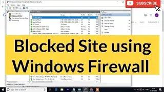 Block Site using Windows Firewall (Facebook.com)