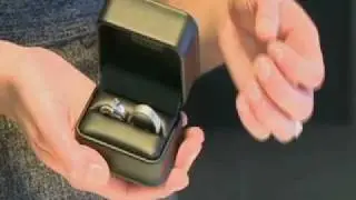Luxury Platinum Engagement and Wedding Band Set