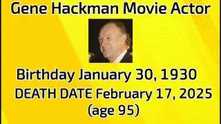 Happy birthday Gene Hackman gone but not forgotten 