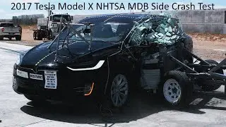 2017-2022 Tesla Model X (All Trims) NHTSA MDB Side Crash Test