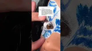 BLIND WHITE CONTACTS!?😱🤍 @haniixofficial #coloredcontacts #contactlenses #makeup