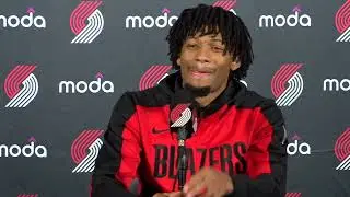 Shaedon Sharpe Media Availability | 2024 Media Day | Portland Trail Blazers