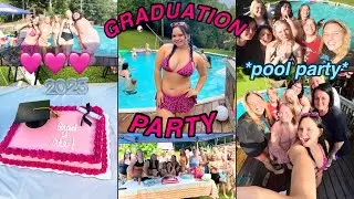 MY GRADUATION POOL PARTY VLOG💦💗*short & sweet* 