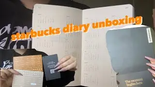[ASMR] starbucks diary unboxing asmr #starbucks #tapping #asmr